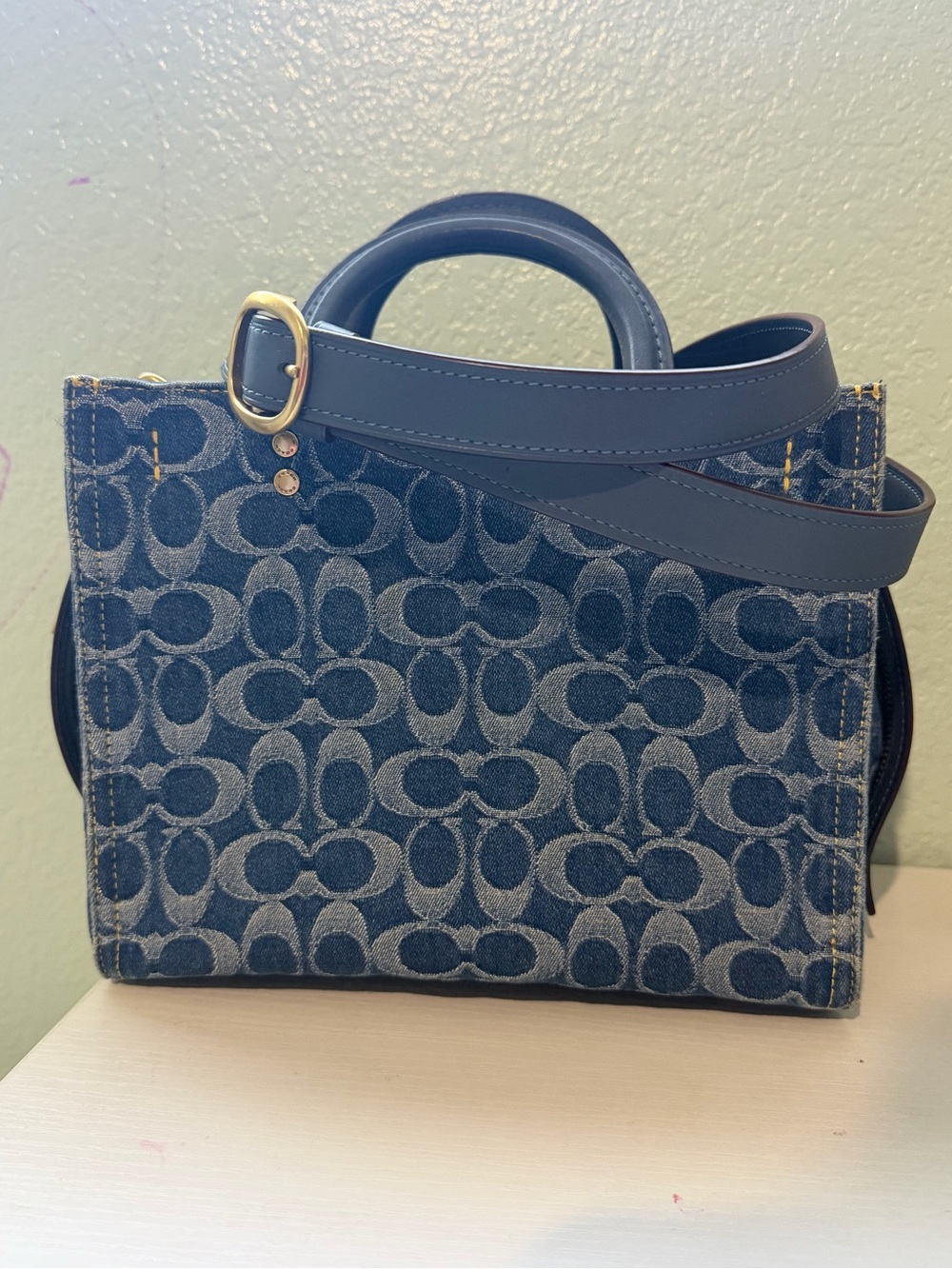 Coach Rogue 25 bag in Signature Denim - Picture 11 of 15